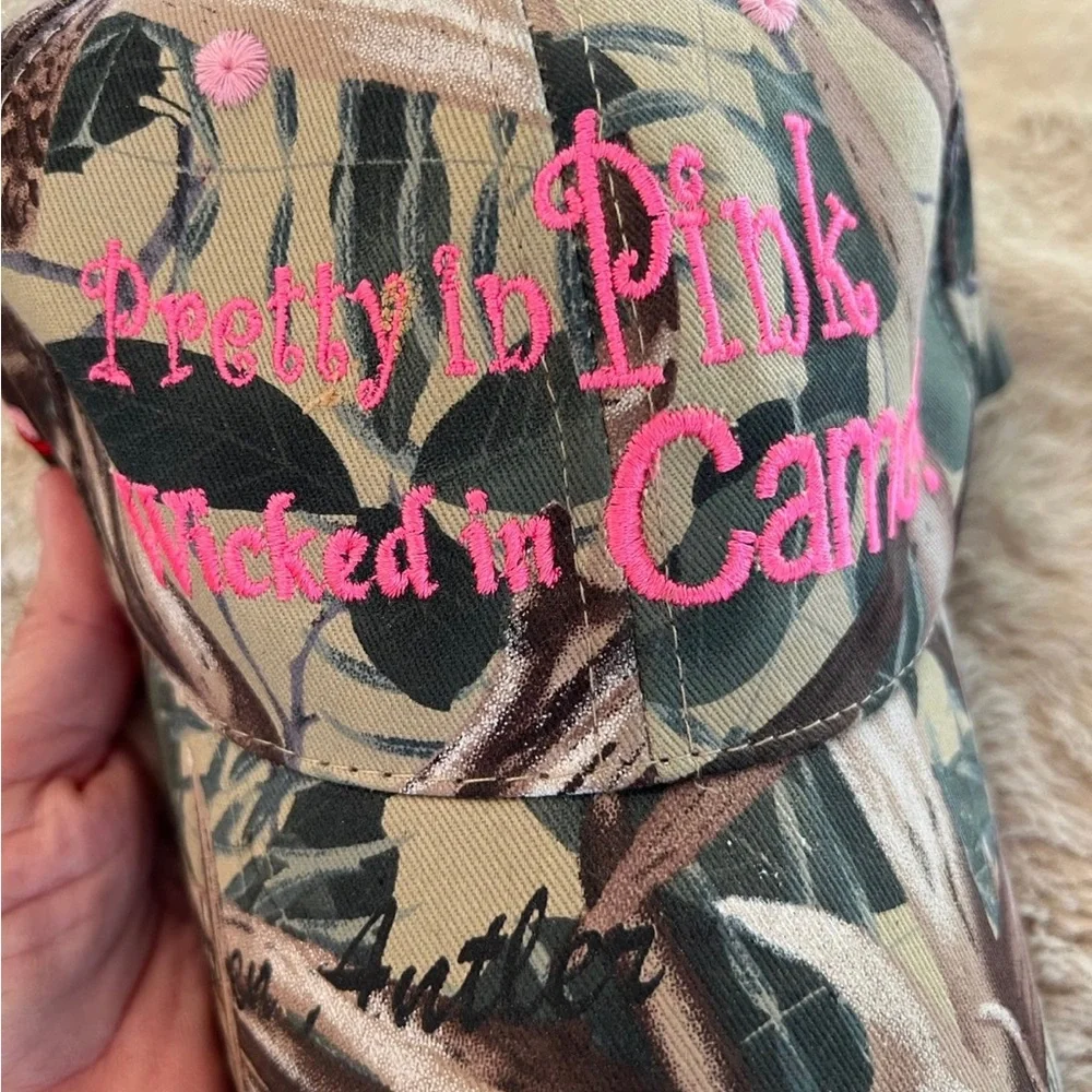 Camo “Pretty in‎ Pink Wicked in Camo” Cap